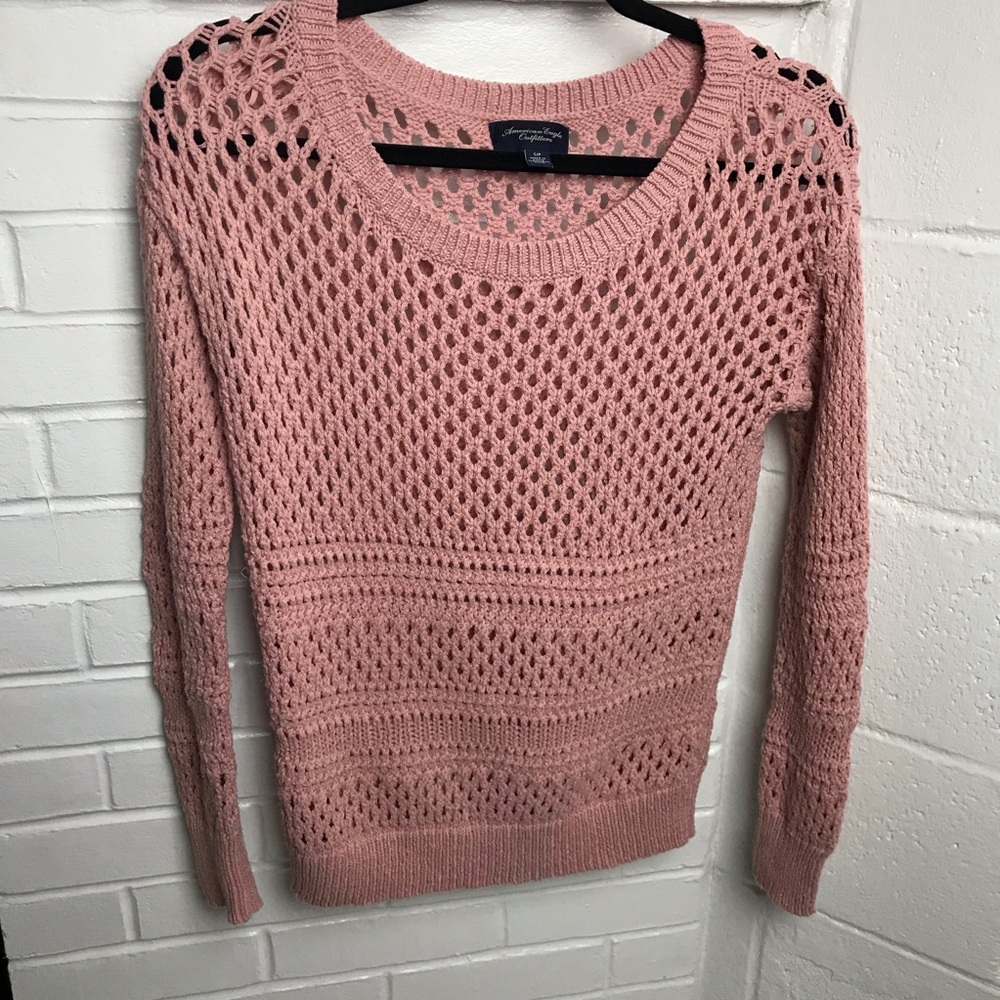 {American Eagle} Eyelet Sweater